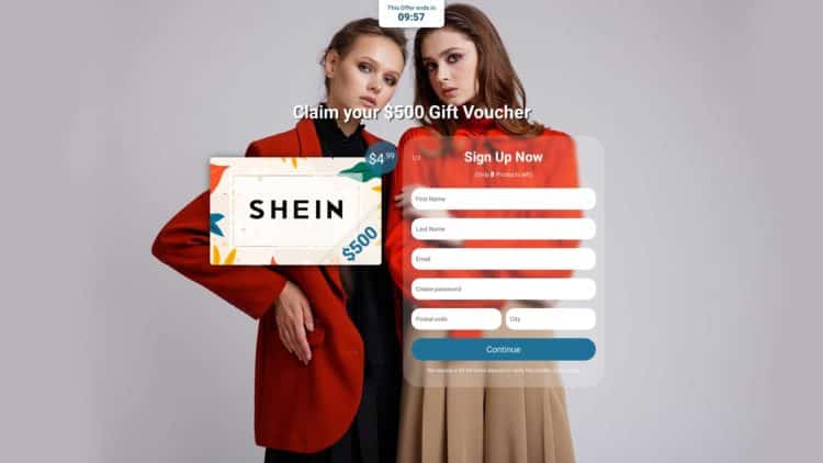 Como funciona os 500 da Shein?